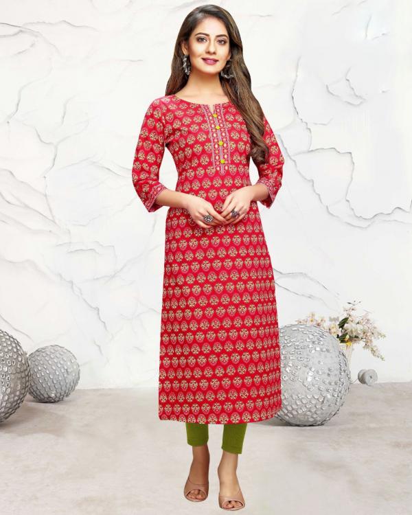 Trendy Printed 102 Casual Wear Jaipuri Kurti Collection